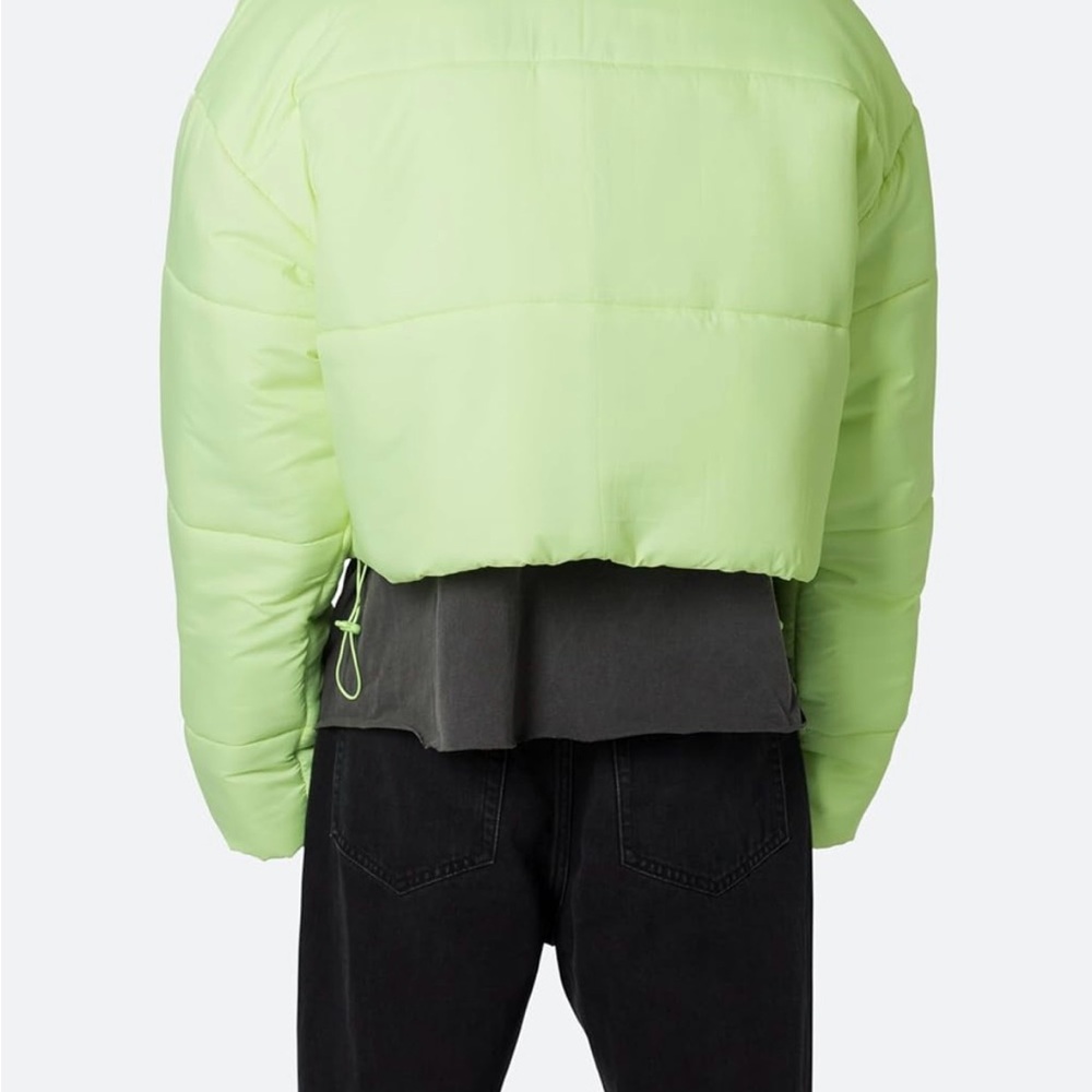 MNML Neon Green Puffer Jacket - Picture 2 of 3